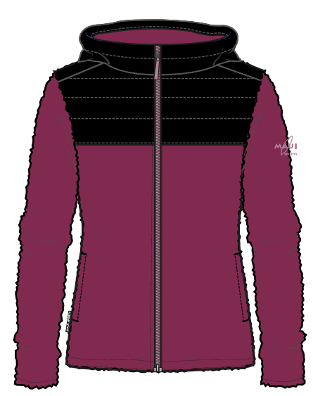 Da. Fleece Softshell Jacke